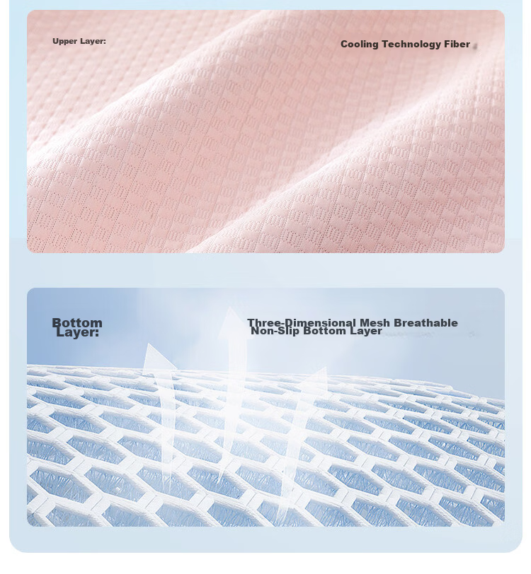 Teenie Weenie Class A Ice Bean Mat Summer Cooling Bed Sheet Ice Silk Mat Machine Washable Soft Cooling Double Air Conditioning Mat 1.8m Bed 24
