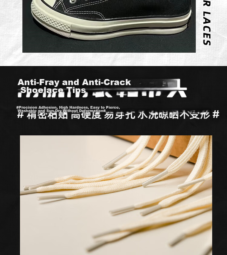 Vitality Return Compatible with Converse High-top 1970s Low-top Canvas Shoes Unisex Pure Cotton Original Flat Shoelaces Beige 12 6