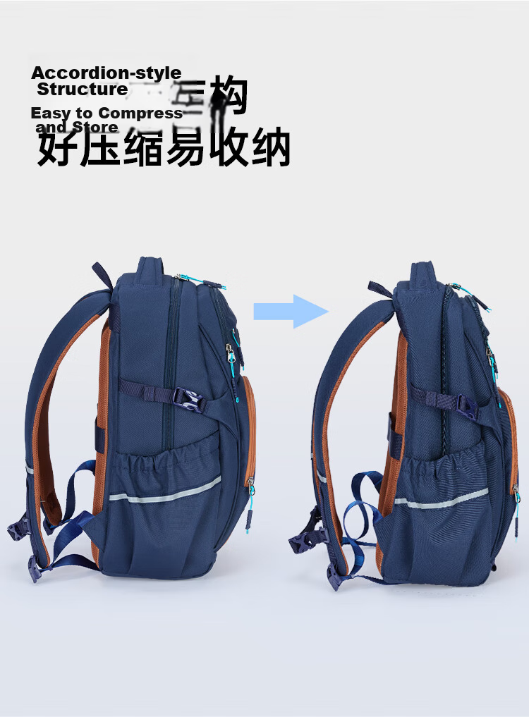 KALA·Y Large Capacity Lightweight Ergonomic Backpack for Middle and High School Students Unisex Stylish School Bag 8