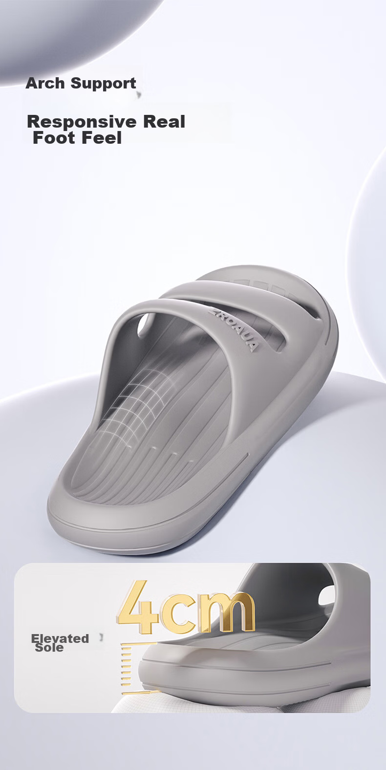 Beidouyang Men's Summer Slippers Outdoor Indoor Home Bath Non-slip Thick Soft Sole Pink Size 38-39 5