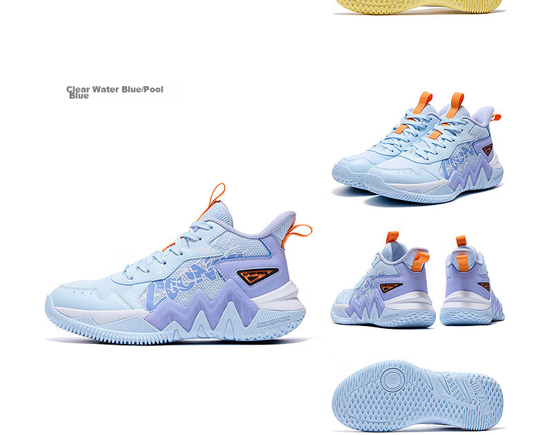 361° Warrior Kids Basketball Shoes 25-Year Four-Season Training Youth Hardcourt Durable Basketball Shoes Green Size 39 20