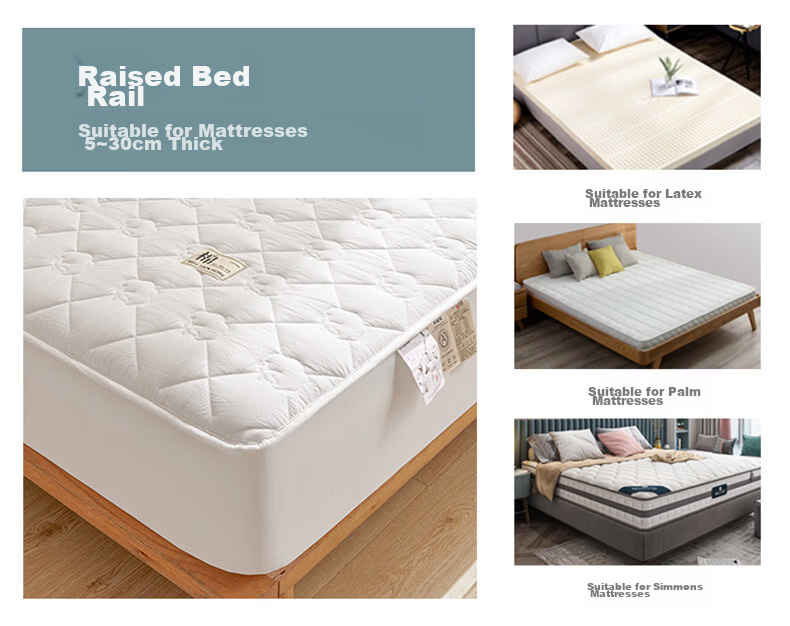 Hodo A-Class 100% Xinjiang Cotton Pure Cotton Fitted Sheet 1.8m x 2m Mattress Protector Quilted Bed Cover Charlotte-White 22