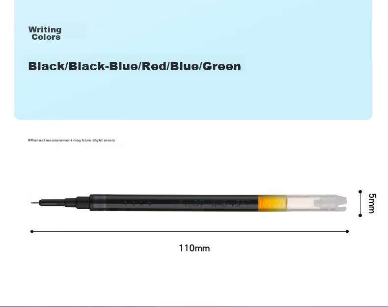 PILOT BXS-V5RT Retractable 0.5mm Gel Pen, Signature Pen, Writing Practice Pen, Refillable, Four-Point Support Tip, Compatible with BXRT-V5 Kaotuwang, Blue, Pack of 12 13