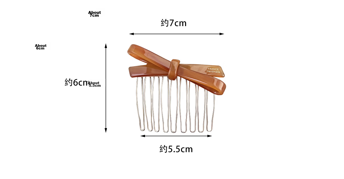 Micora Bow Hairpin Bangs Flyaway Hair Comb Princess Hair Inverted Comb Bun Side Hairpin 2