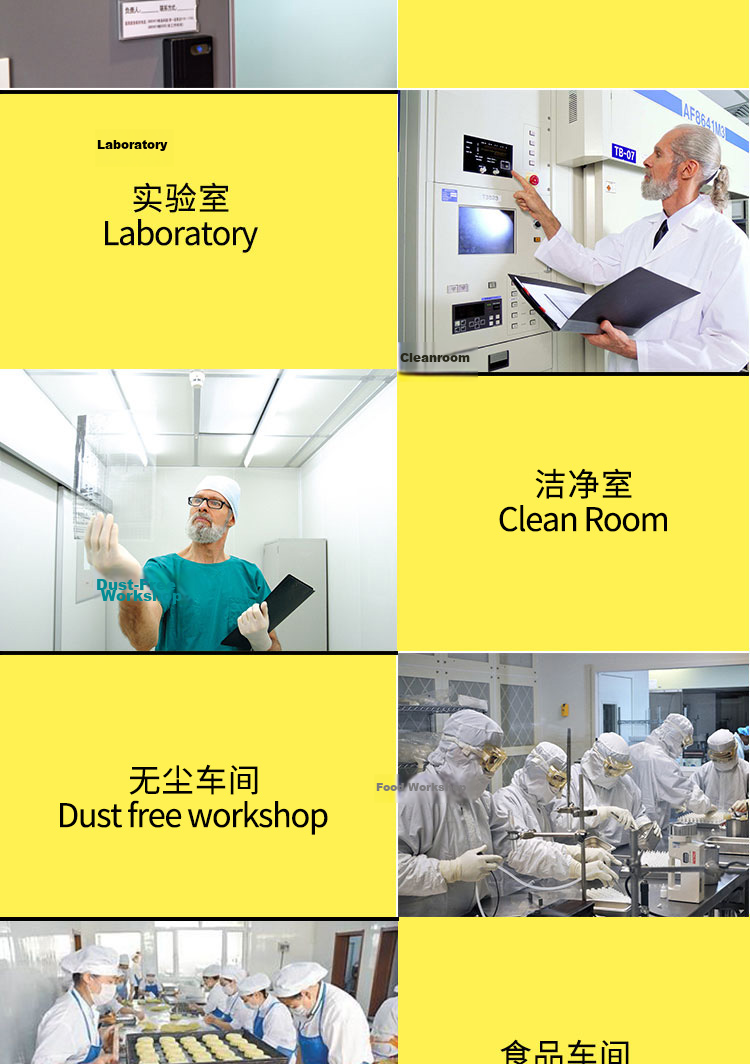 HANYANGCLEAN Lint-Free Cleaning Cloths, Pack of 5, No Shedding, Absorbent Towels, Pharmaceutical GMP Clean Room Specialized Hairless Cleaning Cloths, 30*30cm Three-Layer, Blue 6