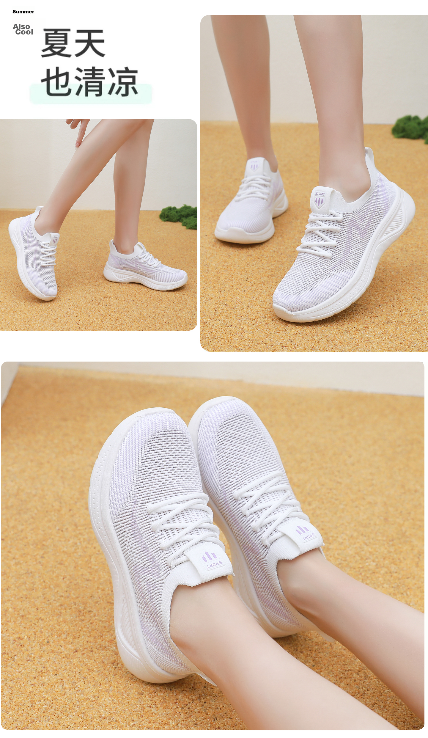 BURUIJING Summer Women's Old Beijing Cloth Shoes Mesh Breathable Mom Shoes Sports Casual Shoes 68877 Pink Size 40 27