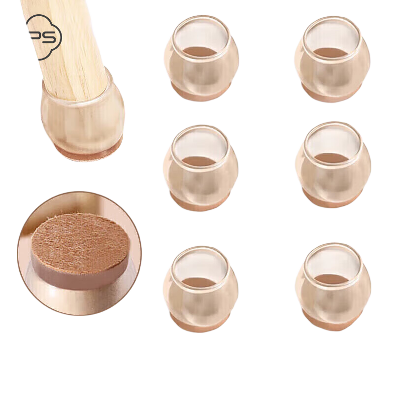 Baoshi Chair Leg Pads, Table Foot Cushions, Stool Leg Noise Reduction Pads, Non-Slip Round Pads, Set of 16, Table Leg Protectors