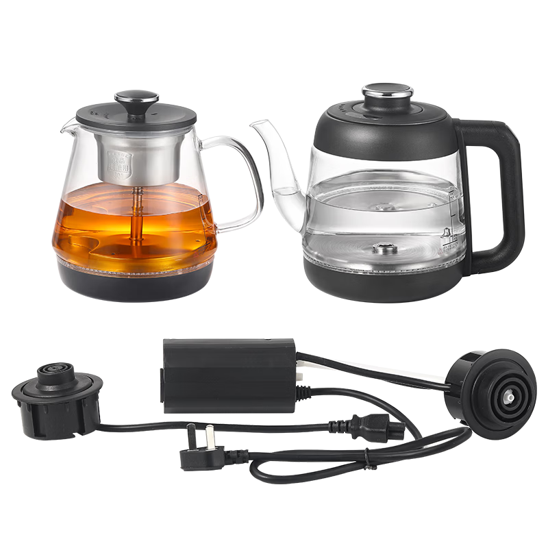 Biooner Fully Automatic Water Filling Electric Kettle Tea Table Boiling Kettle Dual-Hole Rock Slab Embedded Tea Table Special Tea Brewing Electric Stove SS-28 Steaming Tea Model