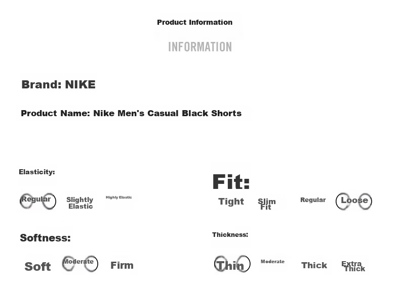 NIKE Men's Sports Pants, Summer Knitted Shorts Casual Pants, Running Quick-Dry, FN2652-010, Black, L 6