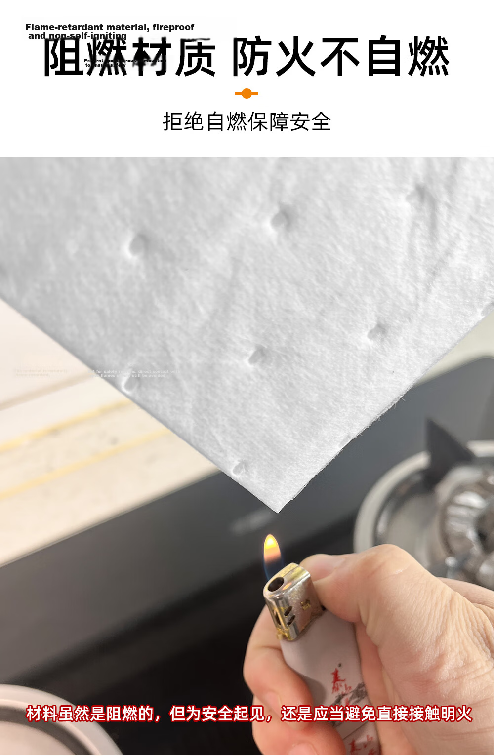 Xinuo Range Hood Top Oil Absorption Cotton Universal Cuttable Dust Cover Kitchen Oil-Proof Sticker Oil Pad 40*90cm 4