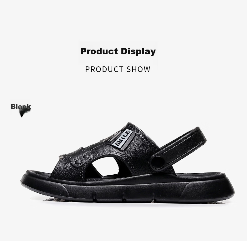 Guoluofi Men's Summer Sandals Non-Slip Durable Breathable Outdoor Driving Beach Slippers Brown Size 40-41 7