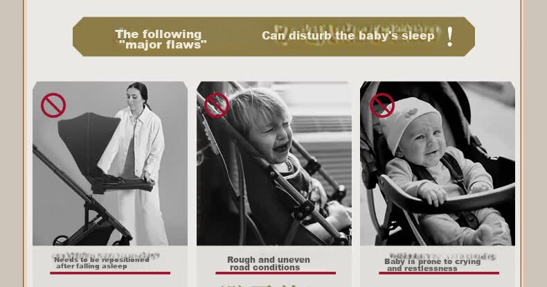 DearMom Baby Stroller Roman Holiday Reversible Foldable Lightweight High Landscape Shock Absorption Pushchair 8