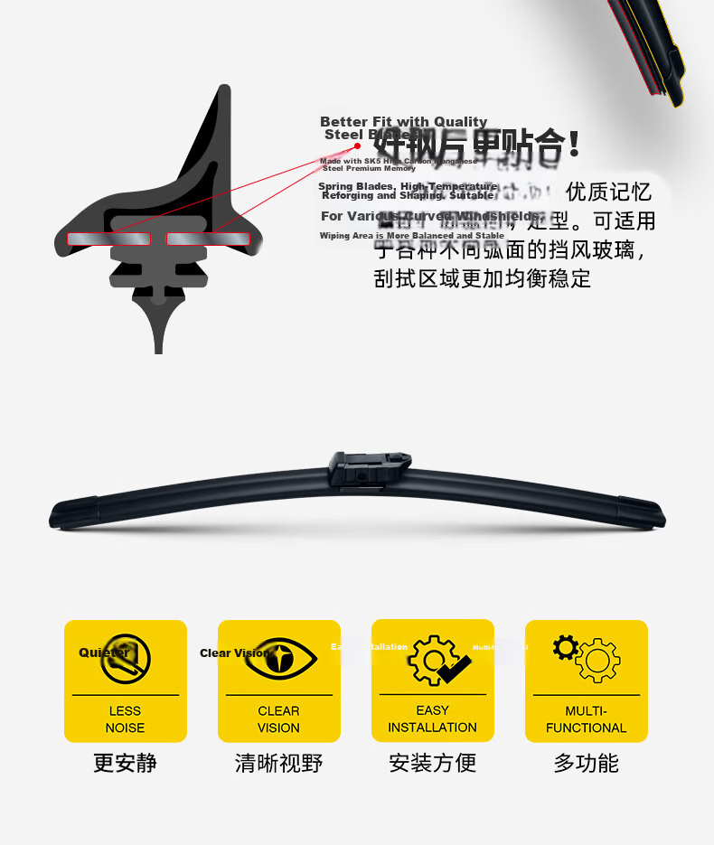 Goodyear Tesla Model Y Model 3 New Energy Wiper Blades Accessories 4