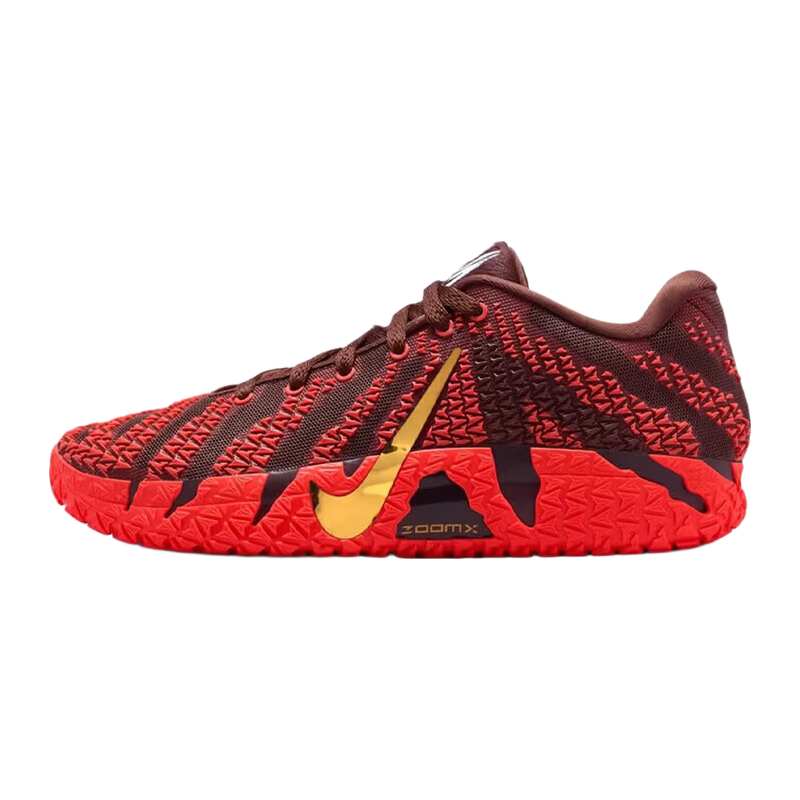 NIKE Men's New Year Limited Morant 3 JA 3 Sports Basketball Shoes IB6509-200 Red Brown Size 42