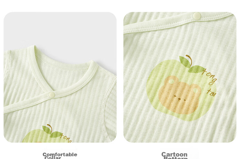 TONGTAI Baby Romper Summer Cotton Infant One-Piece Newborn Triangle Bodysuit Crawling Suit Blue 73cm 15