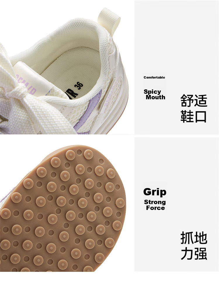 Semir Women's Derby Shoes 2025 New Summer Breathable Mesh Casual Sneakers White Cream Size 39 19