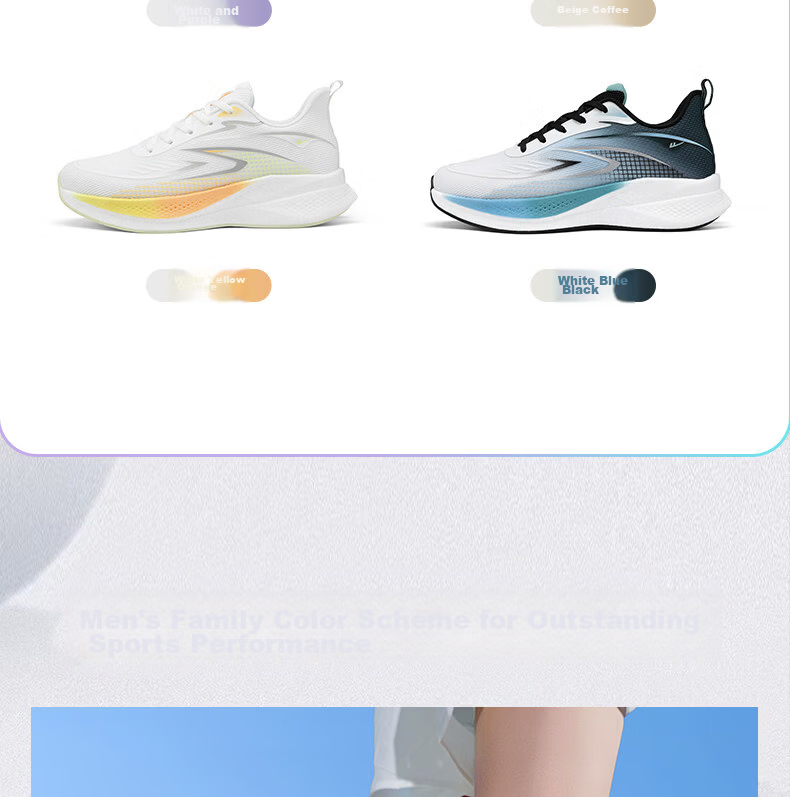 Warrior Women's Summer 2026 New Breathable Soft Sole Lightweight Casual Running Shoes 5593 White Purple Size 40 17