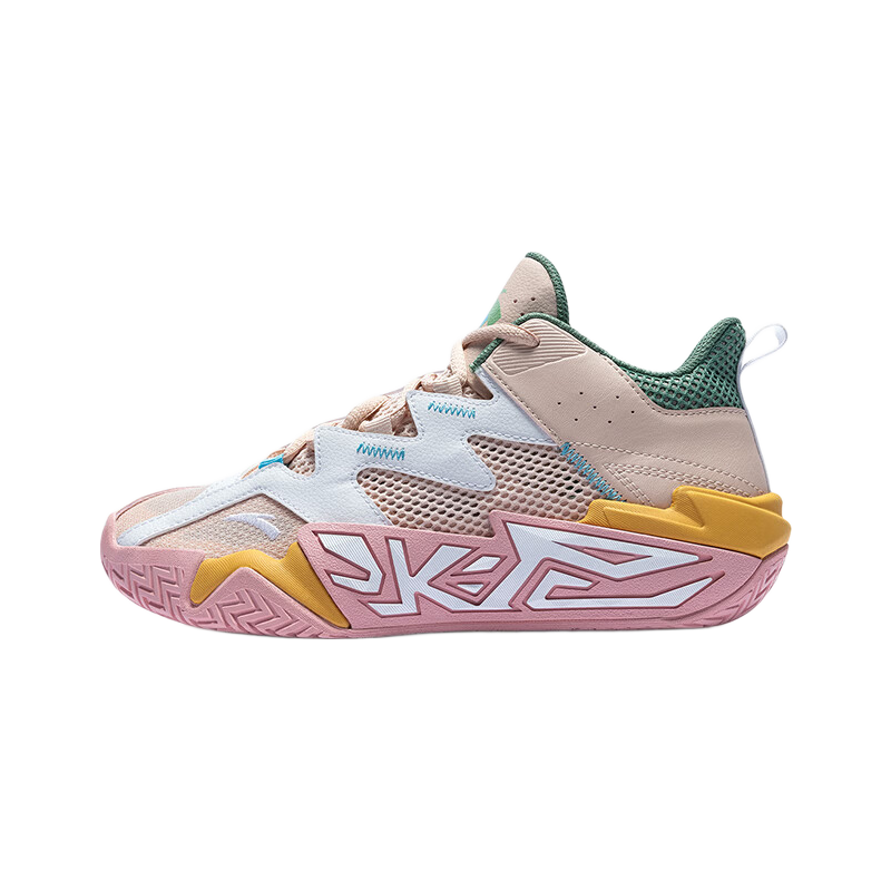 Anta Kids Boys Sports Shoes 2026 Summer Breathable Mesh Durable Cement Basketball Shoes A12621102