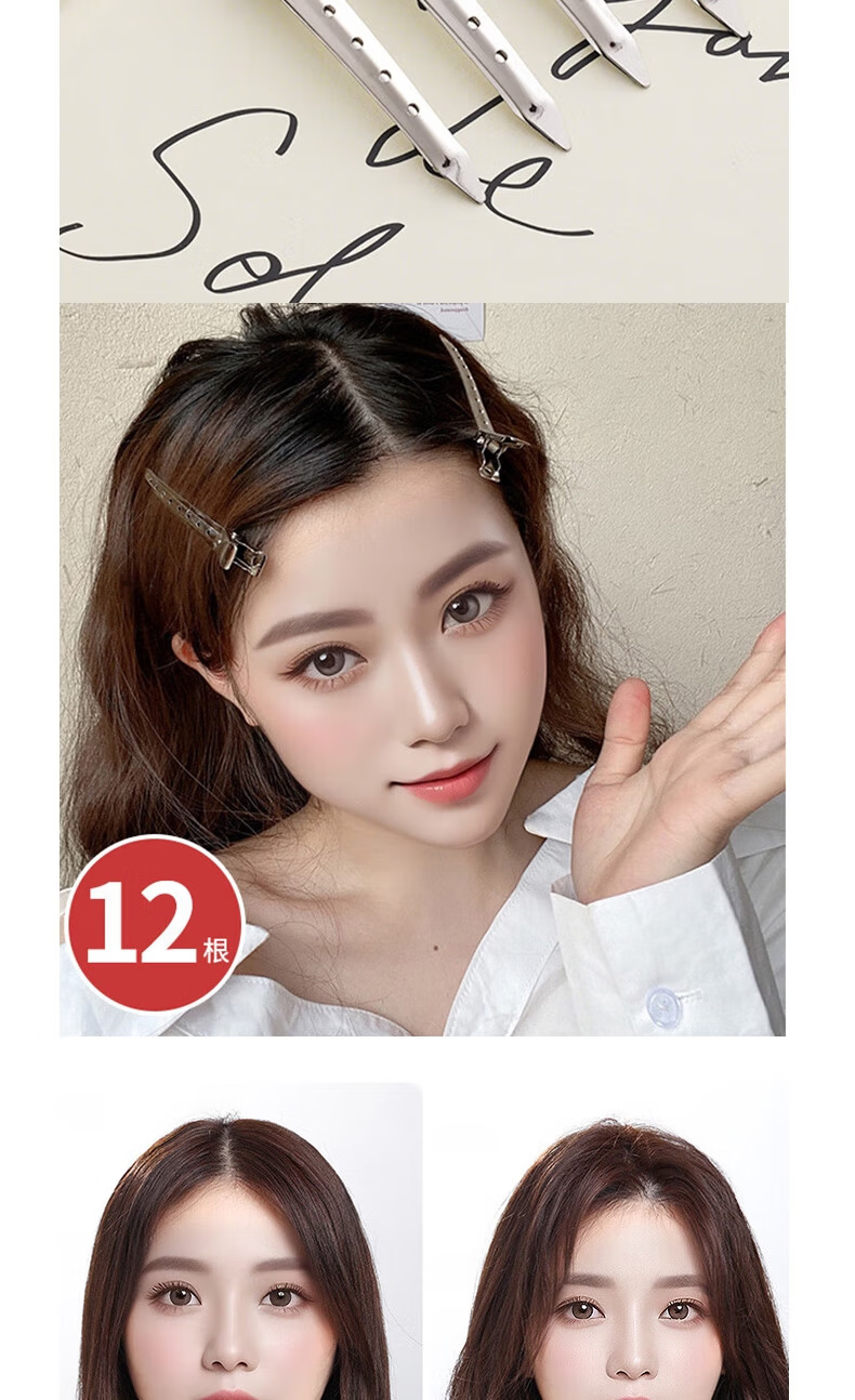 Jianyingshu Waterdrop Hair Clips 20pcs Colorful Side Clips Back Hair Bang Clips Updo Clips Forehead Small Clamps 5