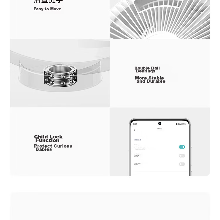 Mijia Xiaomi Mini Handheld Fan DC Inverter Outdoor Portable Neck Hanging Dormitory Rechargeable Fan 40H Long Battery Life 100-Speed Adjustable 18