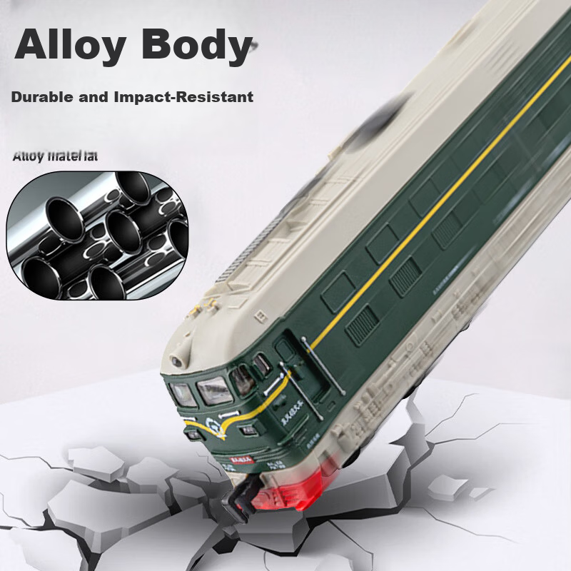 Chiyuchewan Fuxing High-Speed Train Model, Electric Toy Train, Realistic Alloy Car Model, Gift for Boys 4