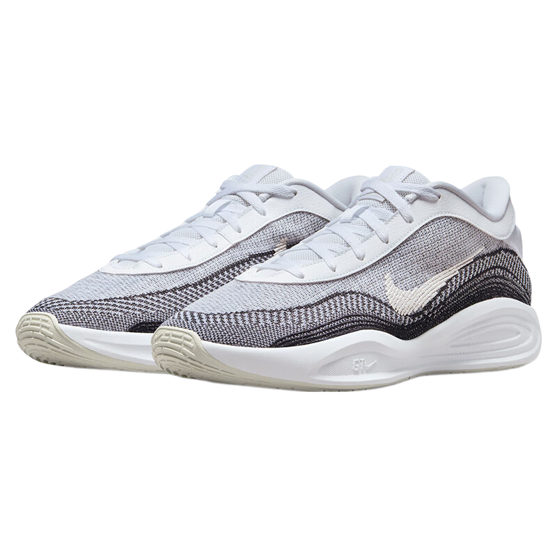 NIKE Men's Basketball Shoes G.T. HUSTLE ACADEMY Sports Shoes FJ7808-100 Gray White Size 43