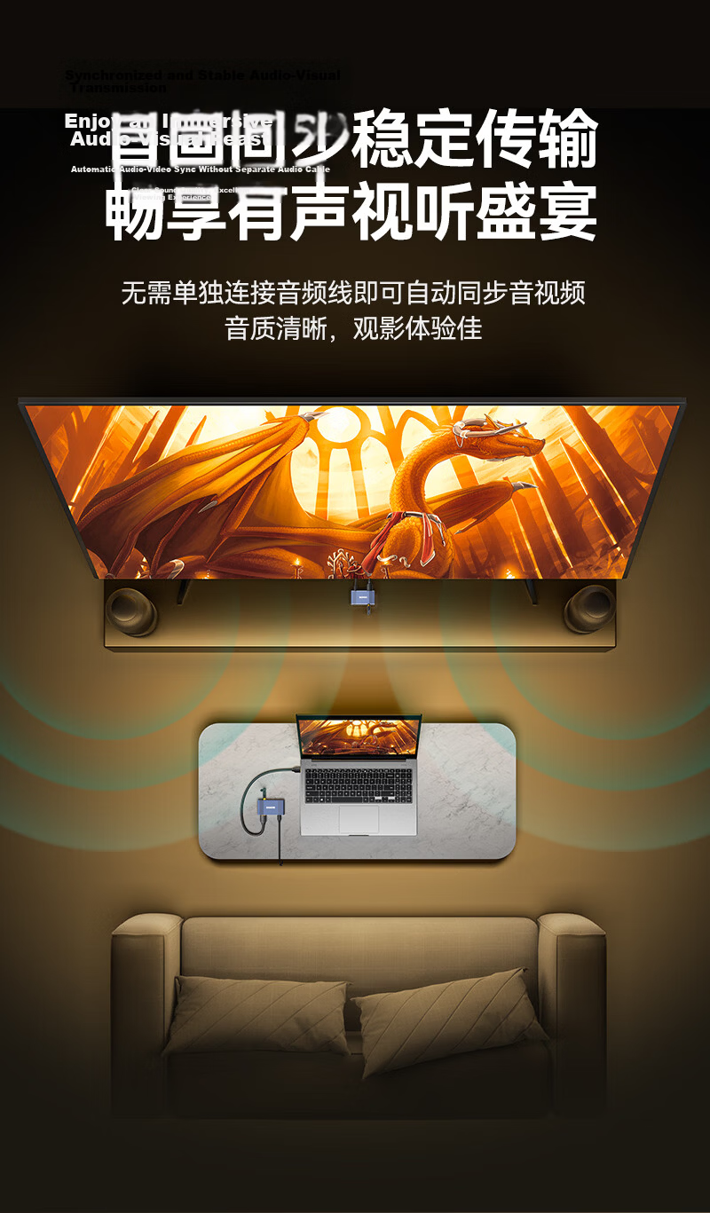 Sanze HD Wireless HDMI Screen Mirroring Device HD Conference Screen Sharing for Laptop Desktop to TV Monitor Projector Point-to-Point 200m Transmission WP200 10