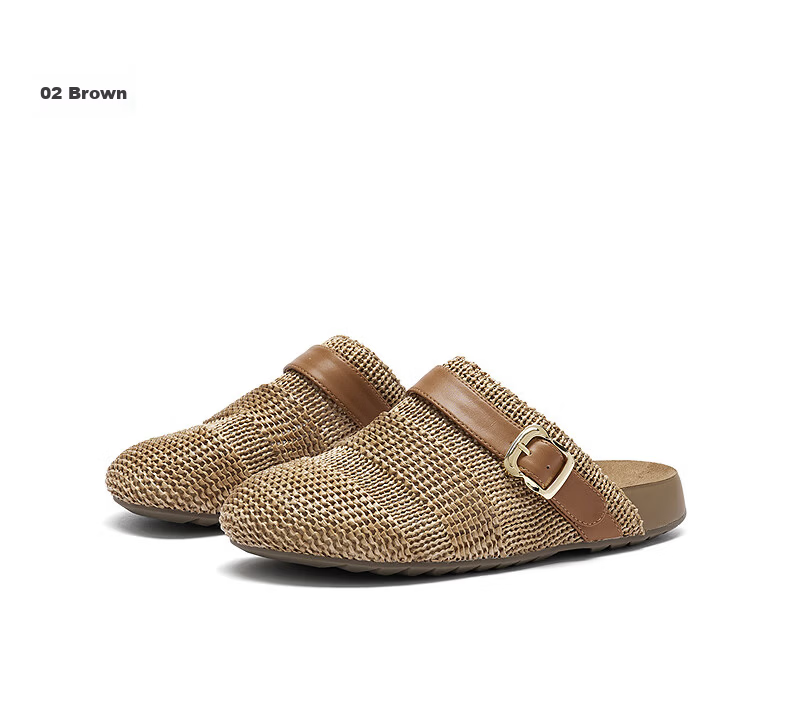 Hotwind Vintage Birkenstock Style Women's Slip-On Sandals 2026 Autumn New Versatile Mules 6