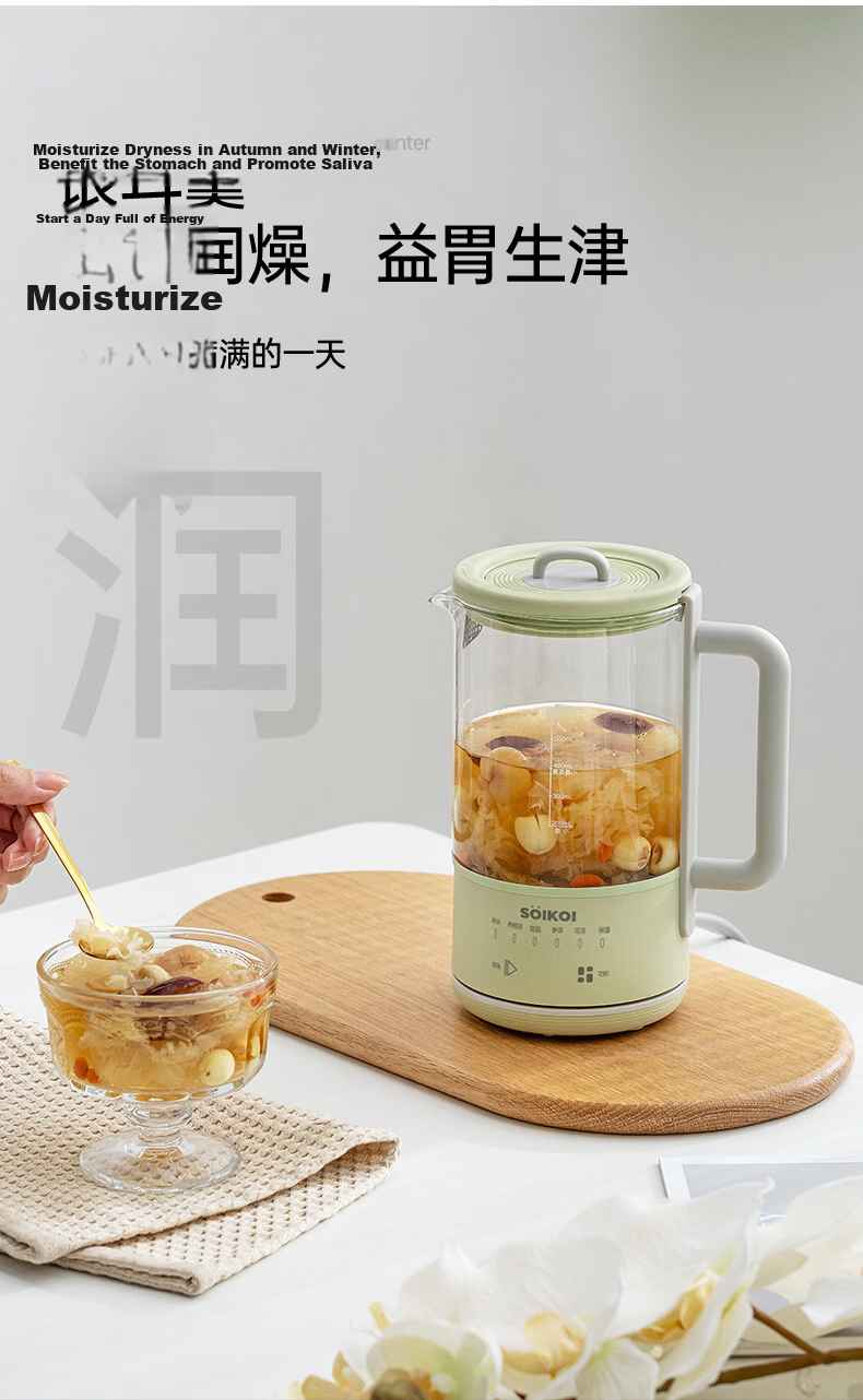 Sizaki Health Kettle Electric Water Kettle 0.6L Temperature Control Insulated Kettle Milk Warmer Smart Dry-Boil Protection Pure Titanium Tea Strainer L-YSB600C 7