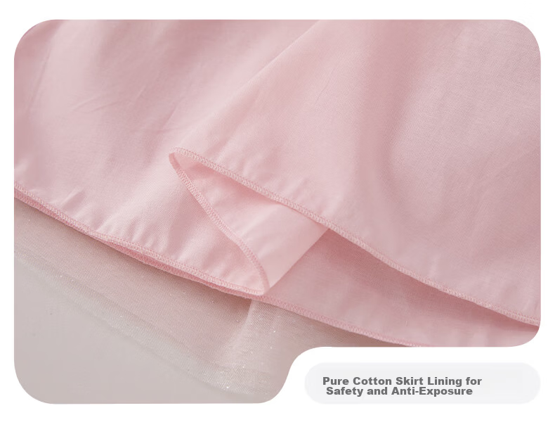 JELLYBABY Colorblock Mesh Dress Spliced Tulle Dance Skirt Summer Girls French Style Outdoor Performance Gown 16