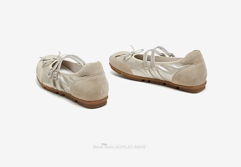 BASTO 26 Autumn Mall Lambskin Mary Jane Ballet Flats Women's Derby Flat Shoes SCR06CQ6 19