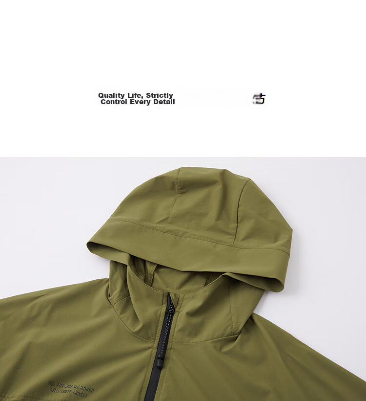 Demana Antibacterial Anti-Mite Spring Lightweight Outdoor Hooded Side Zipper Pocket Colorblock Loose Fit Petite Women's Jacket 12