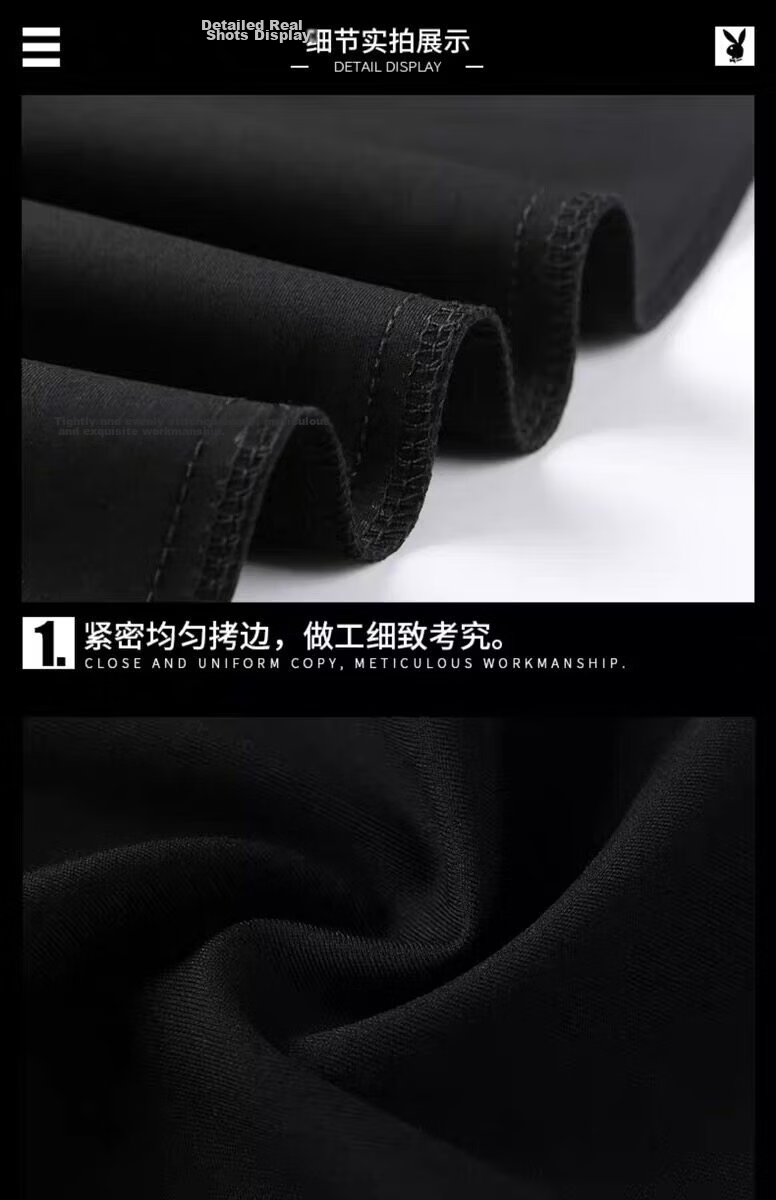 PLAYBOY Premium Men's Casual Pants Spring and Autumn Stretch Breathable Slim Fit Tapered Long Pants Summer Thin Korean Style Business Trousers 21