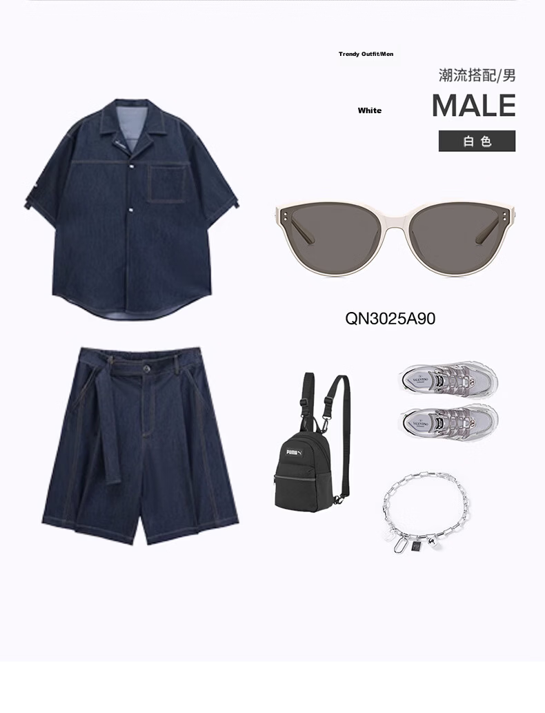 QINA [Hou Minghao Same Style] New Cat Eye Polarized Sunglasses Women UV Protection Men QN3025C10 9