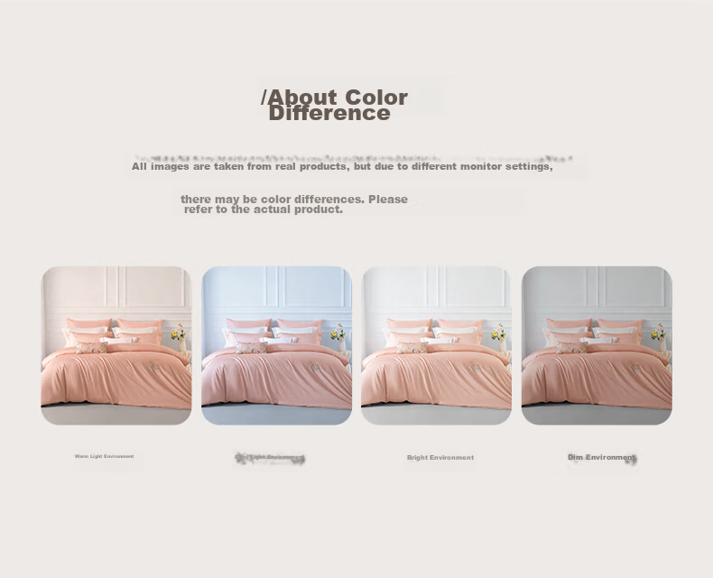 Mengjie Jiafang Four-Piece Set Pure Cotton Bedding Sold by JD, 60S Long-Staple Cotton Plain Chinese-Style Bedding, Bed Sheet And Duvet Cover for 1.8-Meter Bed, Duvet Cover 220*240cm, Nanfeng 18