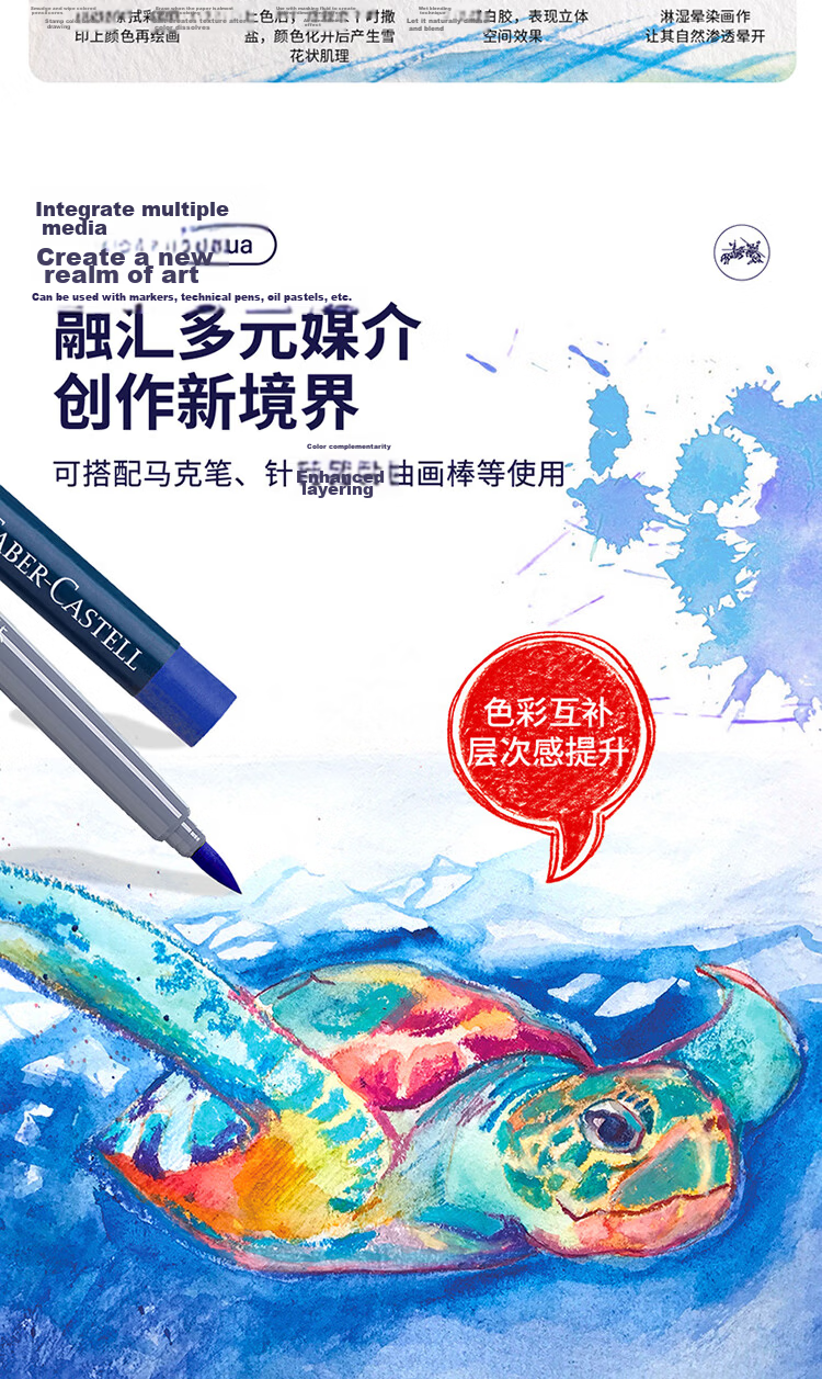 Faber-Castell Germany Watercolor Pencils 36 Colors + 12 Colors Dual-Ended Markers British Museum Gift Box Academy Grade Colored Pencils Graduation Gift 8