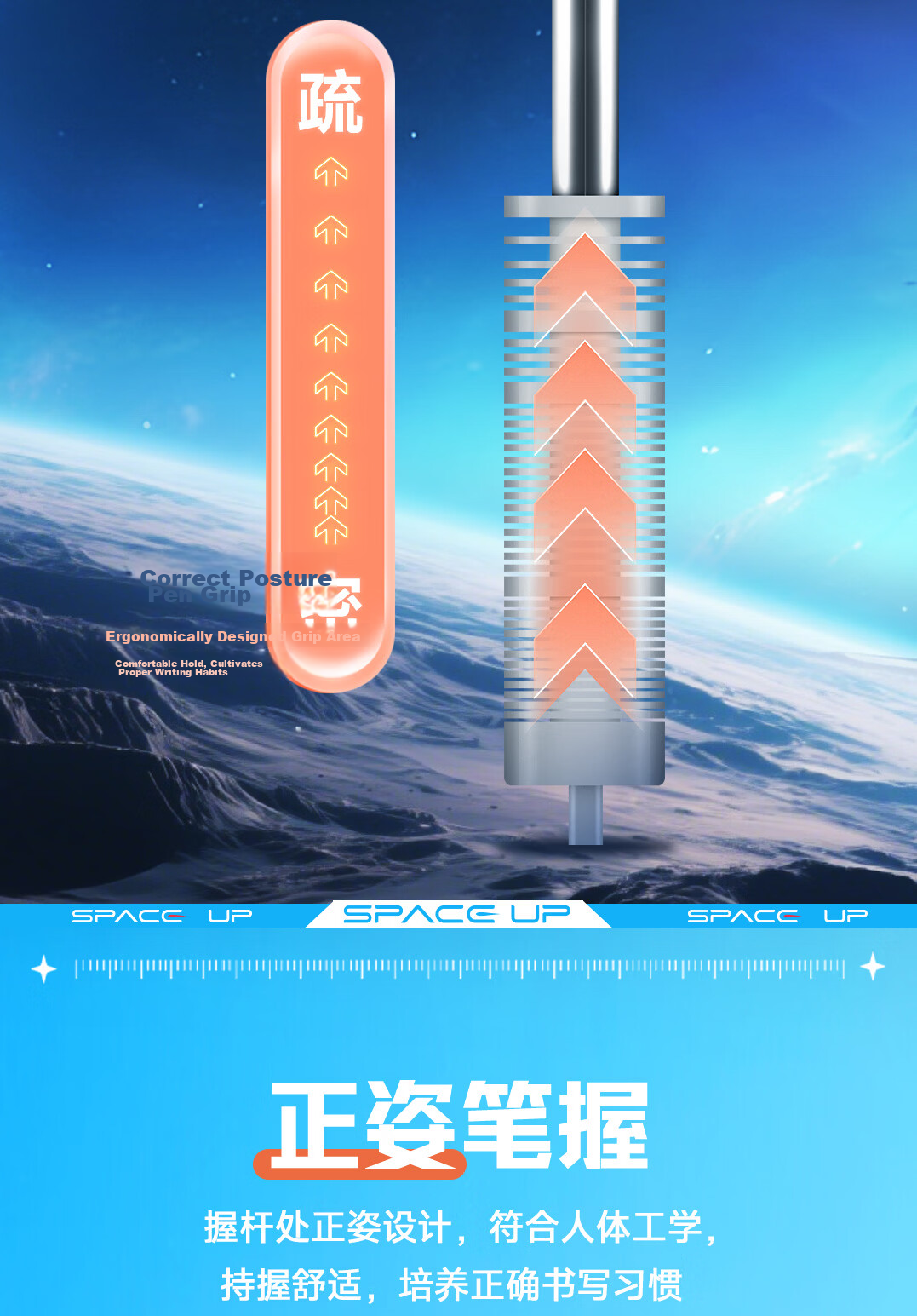 Dianshi Pen Launch Edition Time Capsule Student Fountain Pen Anti-Splash EF Fine Nib Posture Correction Refillable Ink Cartridge Grade 3 Elementary School Handwriting Practice Pen Back to School Essen 12