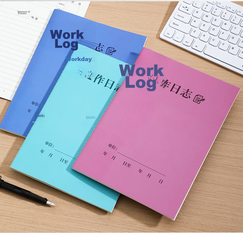 Jiaranheng 3-Pack A4 Meeting Notebooks, Thick Kraft Paper Covers, Office Business Meeting Record Books, Lined Notebooks for Notes And Quotes 10
