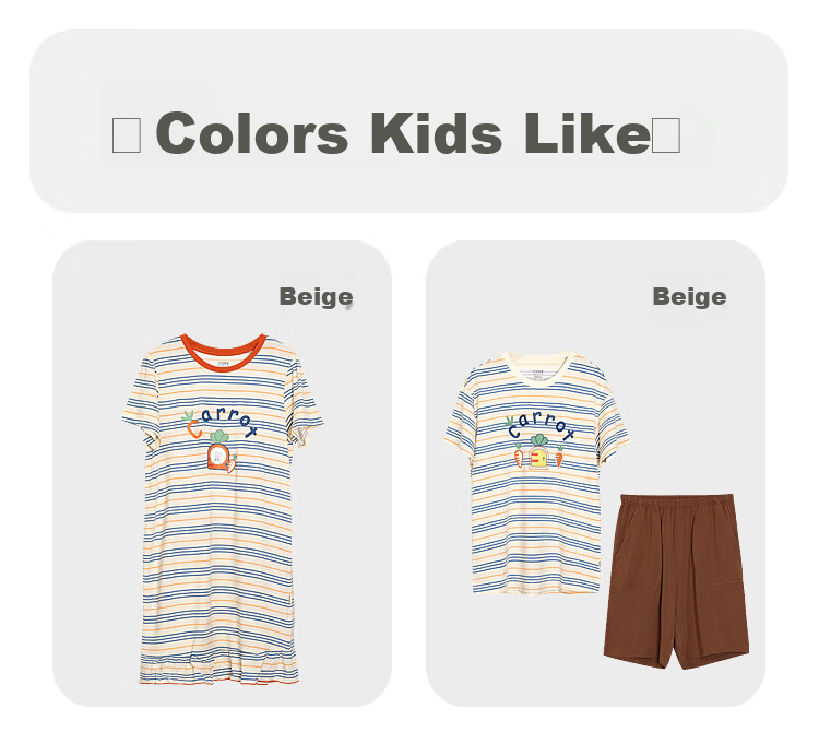 Hodohome [Same As in Mall], Children's Pajamas, Girls' Modal Cool-Feeling Short-Sleeve Loungewear, Air Conditioning Wear, 366, 130 25