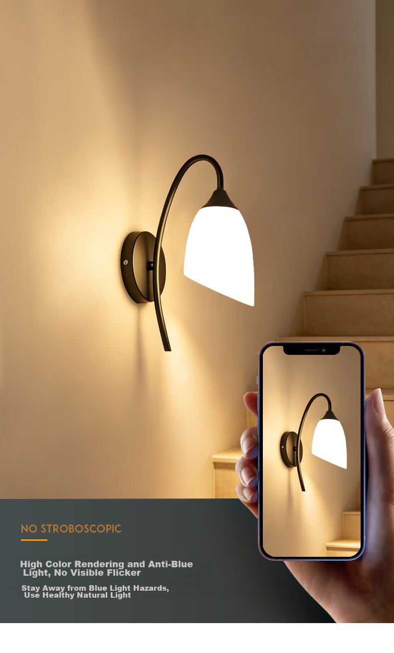 Dengling Modern Minimalist LED Wall Lamp Bedroom Bedside Balcony Creative Nordic Living Room Corridor Staircase Lighting Fixture 4