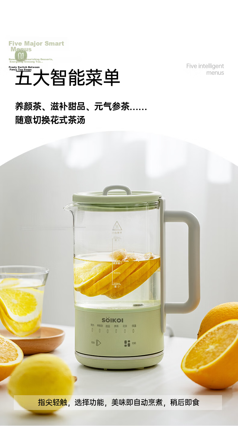 Sizaki Health Kettle Electric Water Kettle 0.6L Temperature Control Insulated Kettle Milk Warmer Smart Dry-Boil Protection Pure Titanium Tea Strainer L-YSB600C 4
