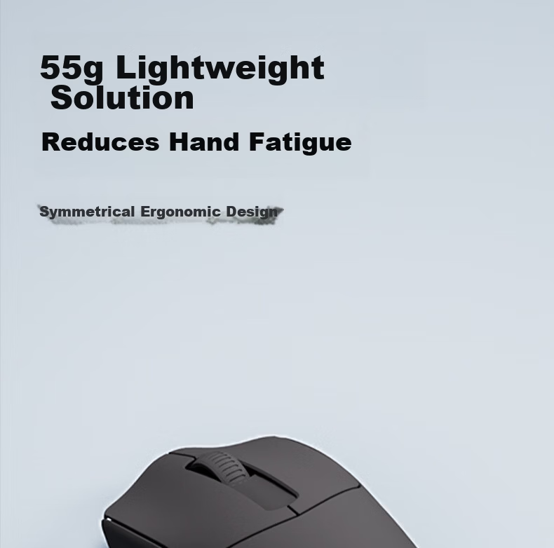 Deli Wireless Mouse Rechargeable Lightweight Ergonomic Portable Office Mouse for Laptop Desktop All-in-One 10000DPI Black LN30 6