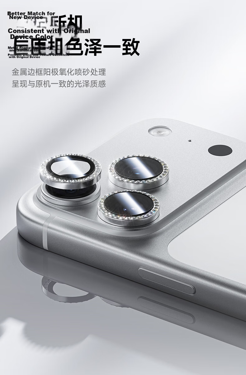 Benks Corning AR Anti-Reflective Tempered Glass Camera Lens Protector for iPhone 17/16, Scratch-Resistant Transparent Protective Film 6