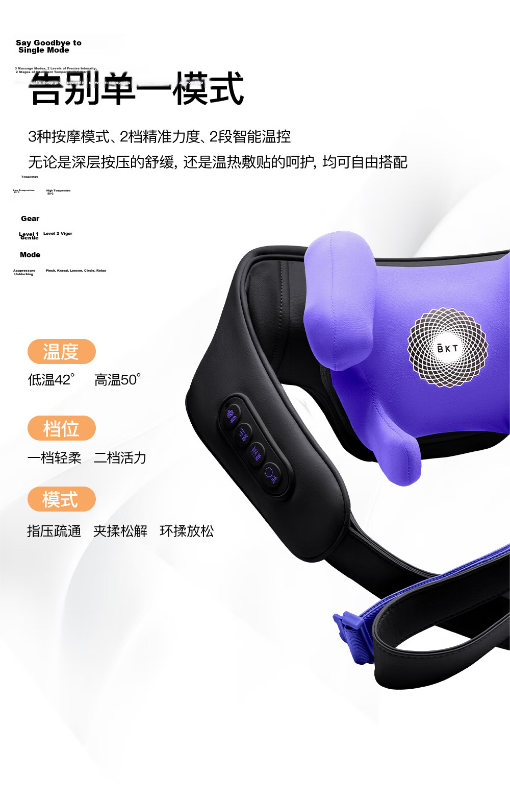 BKT Shoulder and Neck Massager Cervical Massager Heat Therapy Full Body Kneading Shoulder Trapezius Muscle Massager Valentine's Day Gift for Boyfriend Parents Teachers 5