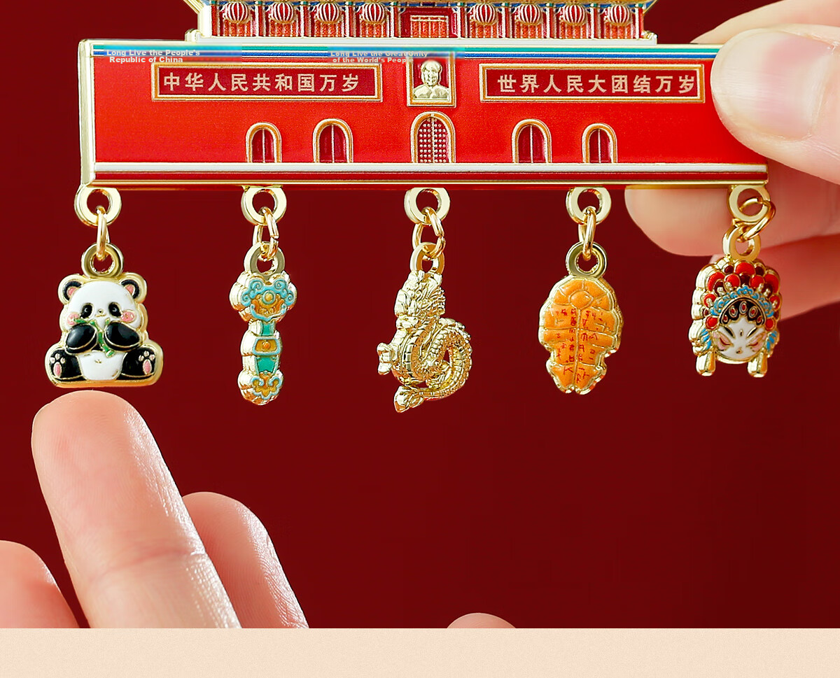Little Carver Beijing Palace Museum Cultural Creative Taihe Hall Metal Refrigerator Magnet Xi'an Nanjing Travel Landmark Souvenir Gift for Friends Classmates Birthday High-Value Gift 10