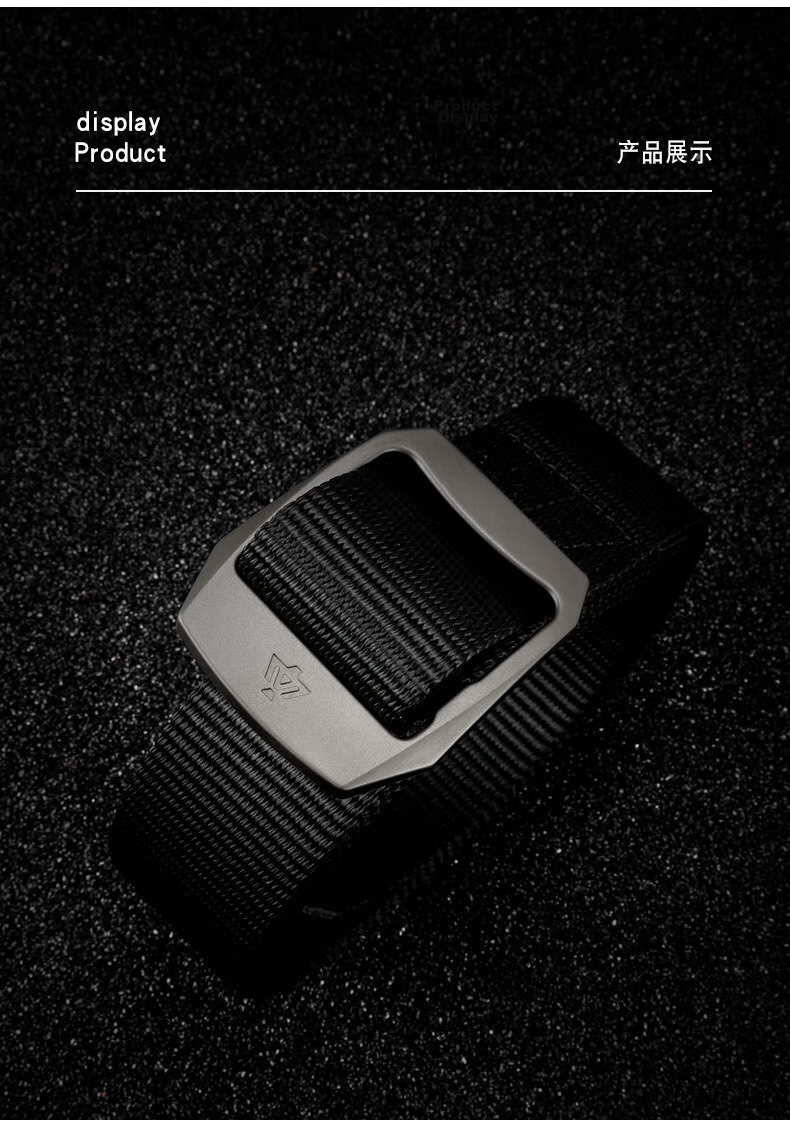 Zhanshuniao R6 (Titanium Alloy Buckle), High-Performance Nylon Belt, Durable Work Belt for Men, Canvas Sports Pants Strap, Military Style 11