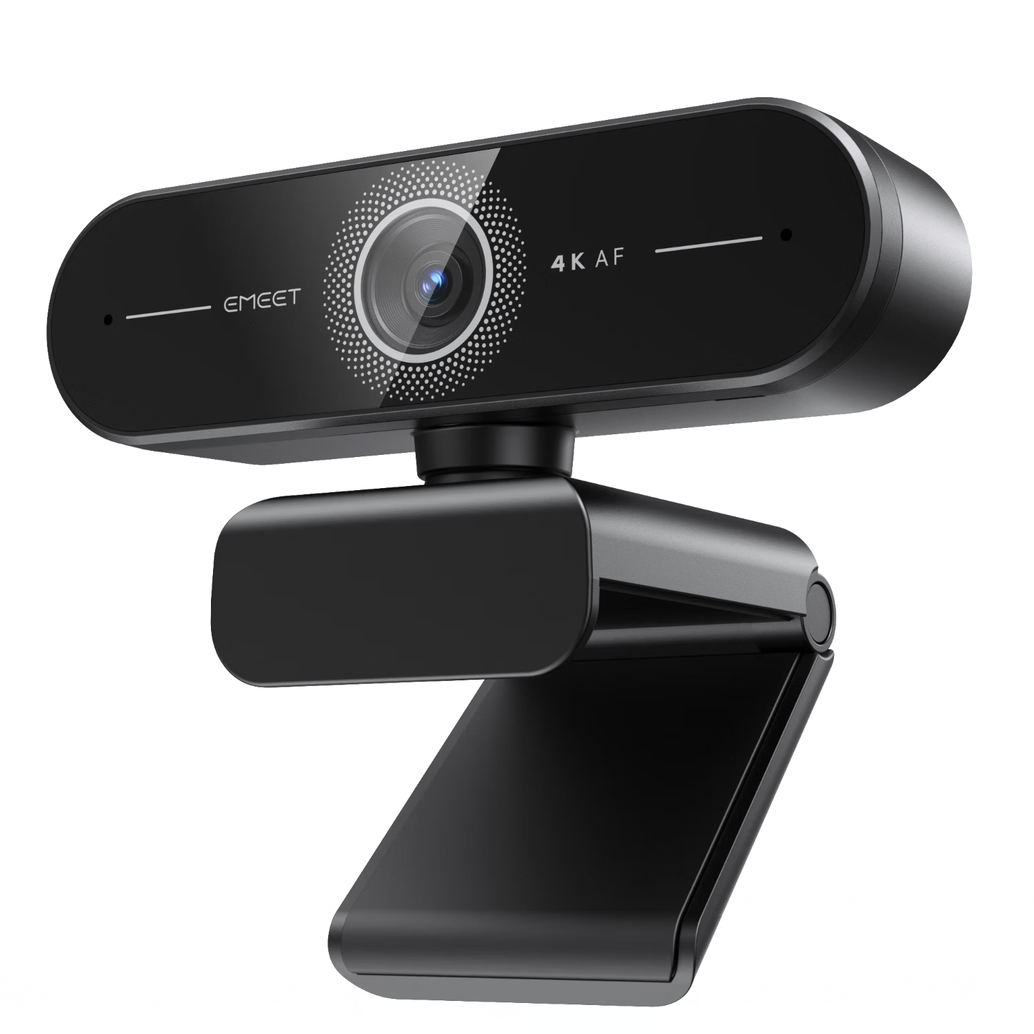 EMEET C60E 4K Ultra HD Webcam with Beauty Mode, Wide Angle, Dual Microphones, USB Plug and Play for Video Calls, Meetings, and Live Streaming