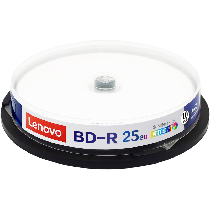 Lenovo BD-R Blu-ray Disc/Burnable Disc 6-12x Speed 25GB Printable 50-Pack Spindle (Custom Discs Contact Customer Service)