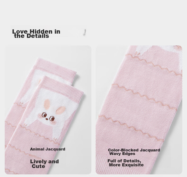 EMXEE Baby Socks Autumn Winter Non-Restrictive Long Socks Newborn Infant Knee-High Fleece-Lined Socks for Boys and Girls 3 Pairs 13