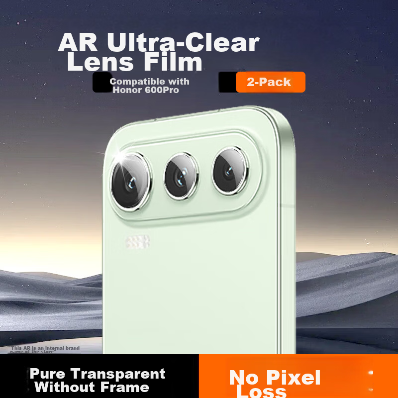 Coollefone Pure Transparent No Ring Ultra Value Two Sets Honor 600Pro Lens Protector Film Honor Phone Camera Lens Protective Film AR Anti-Reflective Ultra-Thin HD Drop-Resistant Scratch-Resistant